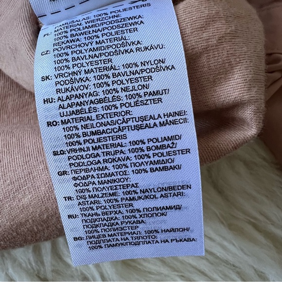 Gigi Hadid x Reebok Oversized Track Jacket Medium Pink Clay - Picture 13 of 14